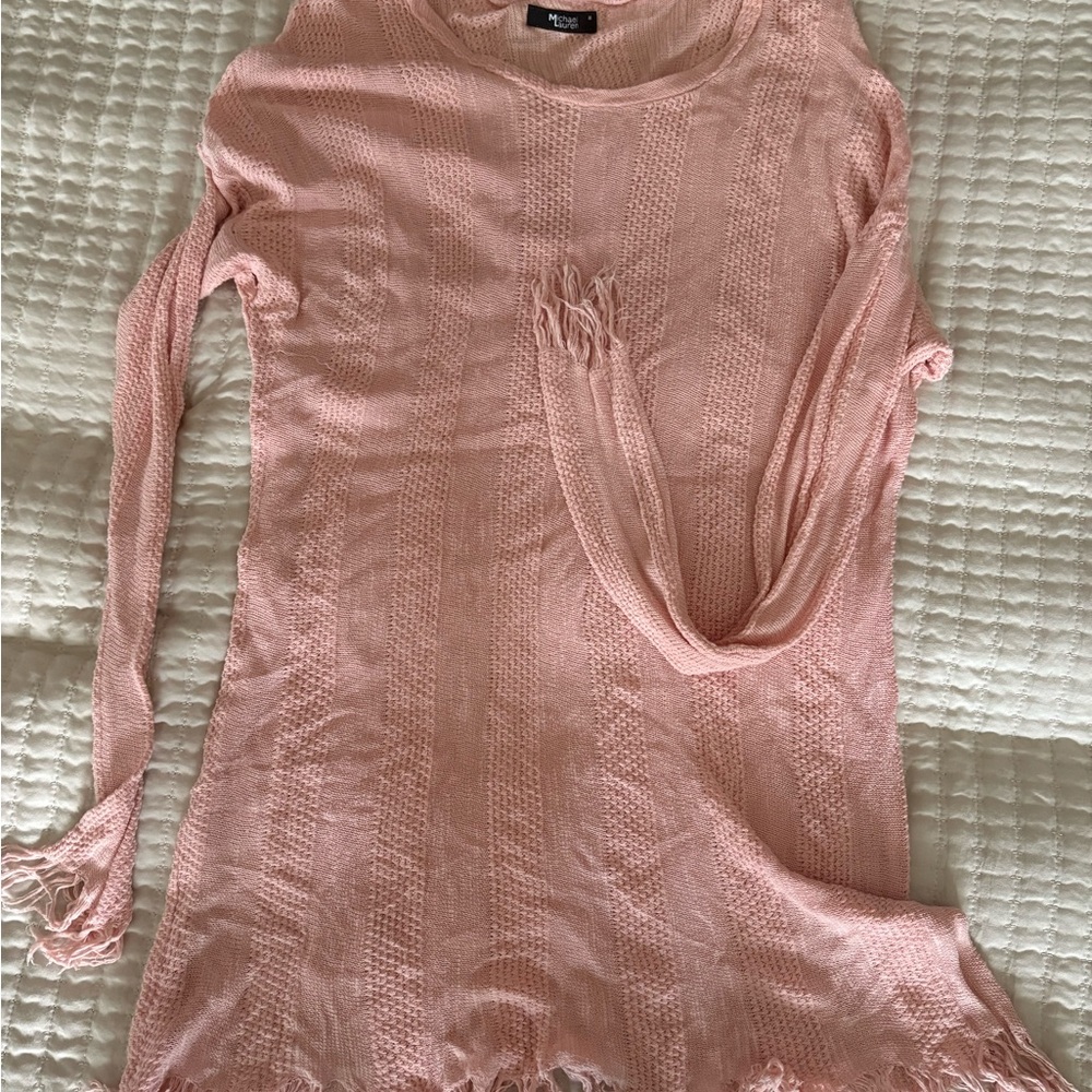 Michael Lauren Light Pink Knit Tunic